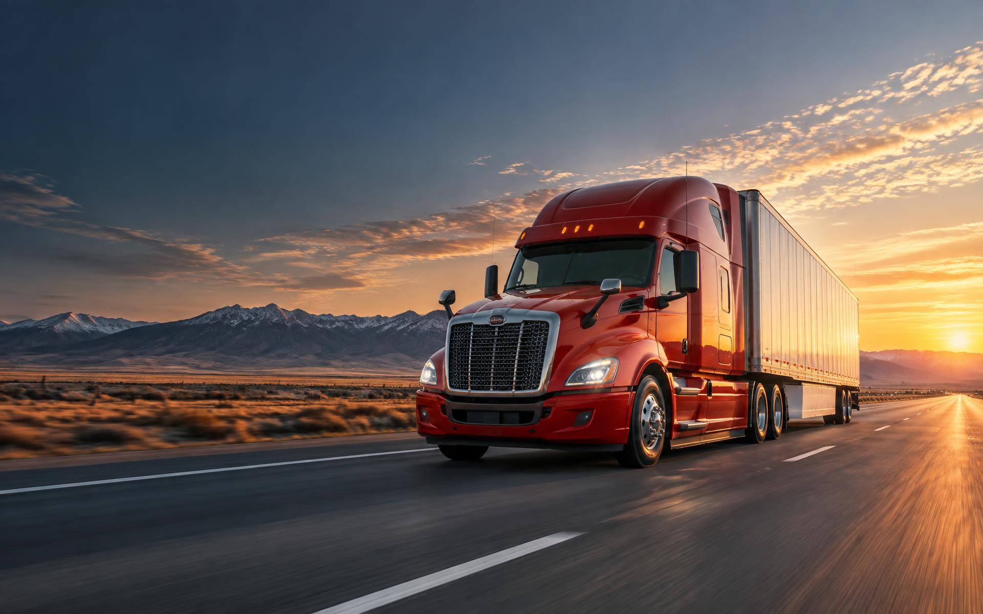 Darias Logistics semi truck traveling on an interstate